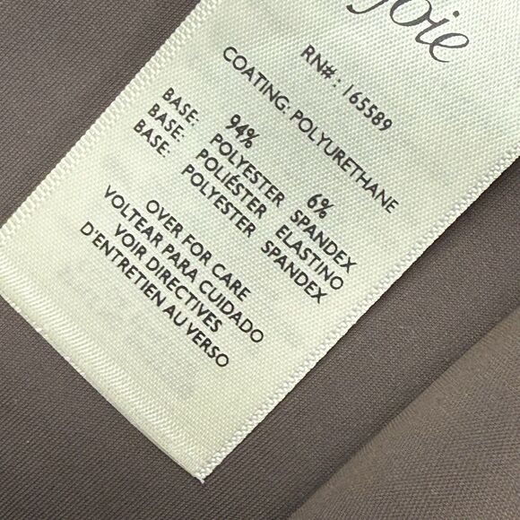 Joie Expresso Brown Faux Vegan Leather Leggings Skinny Fit Size Medium Brown - Picture 6 of 12